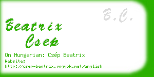 beatrix csep business card